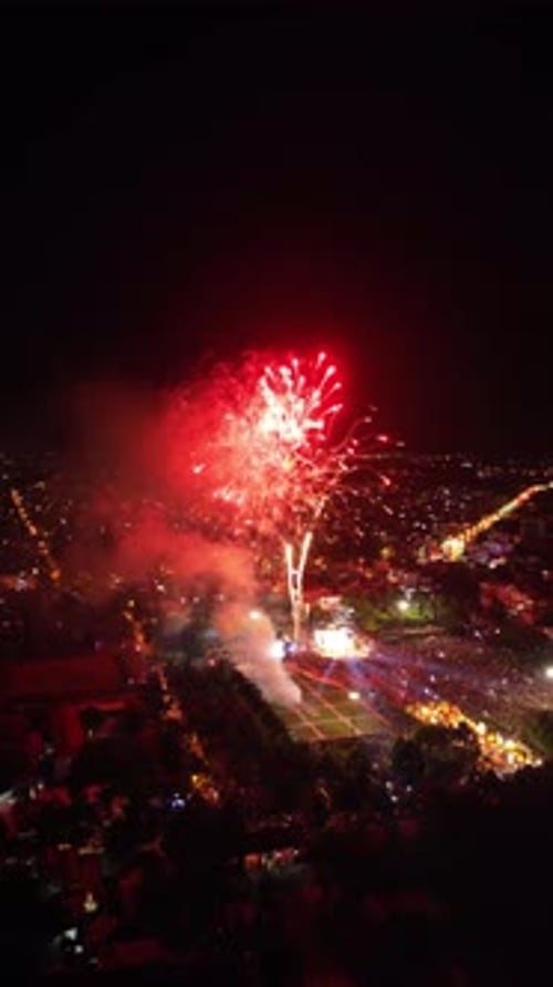 Nouvel An Uhd et célébration des feux d'artifice et des pétards de Diwali