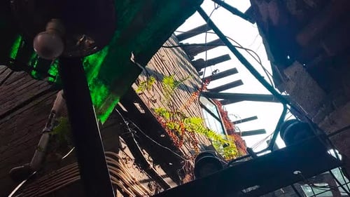 An uninhabited house in the village
