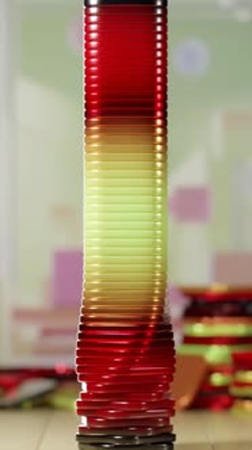 Twisting Array Loop 3D Satisfying Animation