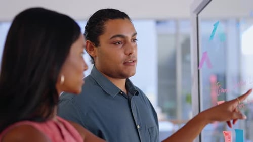 Brainstorming, planning and business people in office for schedule, agenda