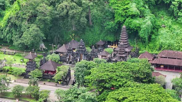 Goa Lawah historic hindu temple made from black volcanic rocks. Bali ...