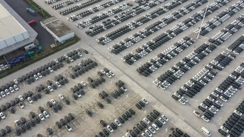 Parking lot in factory