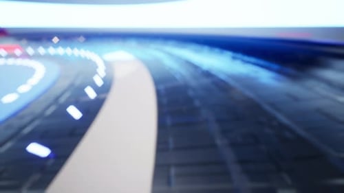 News Background, Digital World Breaking News Studio Background For News Report