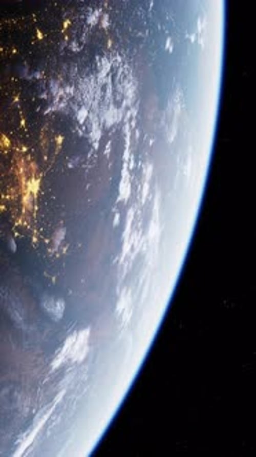Earths Nighttime View From Space