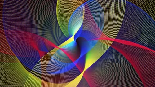 Abstract Colorful Lines Background