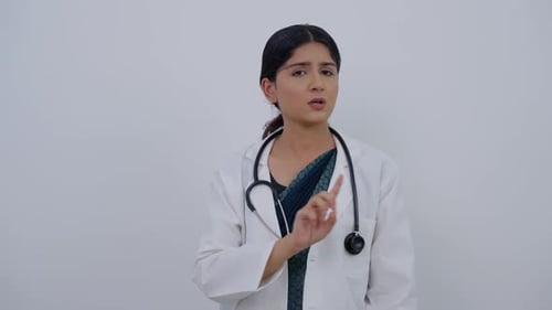 Indian Female Doctor Saying No