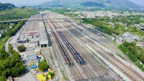 Breathtaking And Bird’s Eye View Of Mtr Pat Heung Maintenance Centre