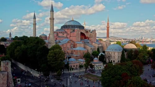 Ein atemberaubender Blick auf die Hagia Sophia und Sultanahmet