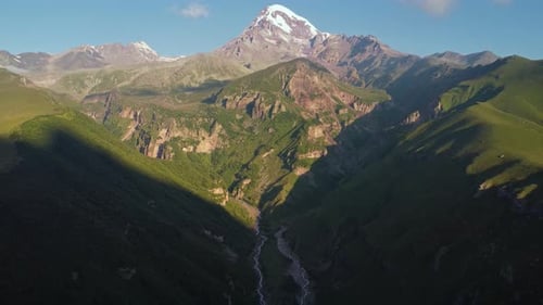Mount Kazbek in Georgia