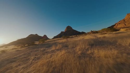 Rocky Mountains in the Desert of Africa