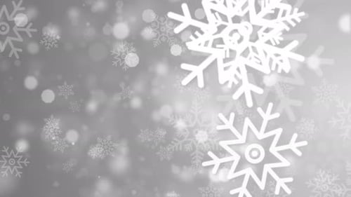 Flickering Snowflake Particles Random Motion of Particles