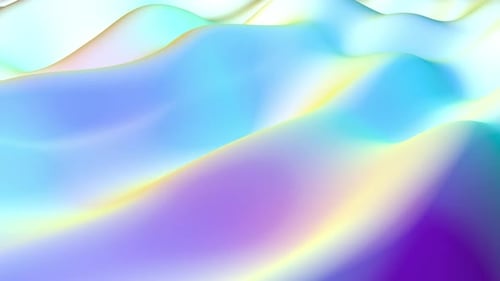 Smooth Flowing Pastel Waves Abstract Motion Background