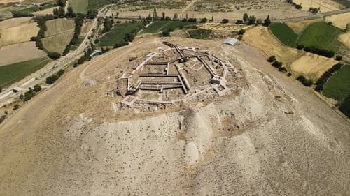 ancient city ruins mound