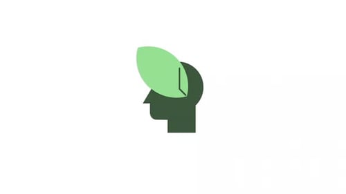 Think Green symbol icon animation video