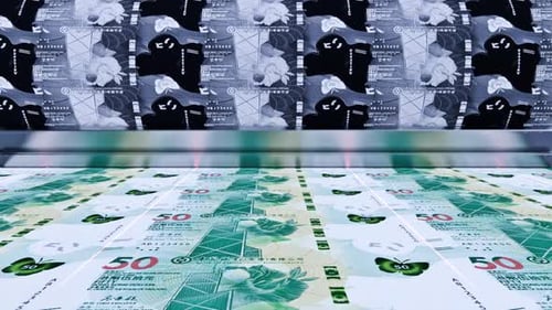Printing 50 Hong Kong Dollar Banknotes 2