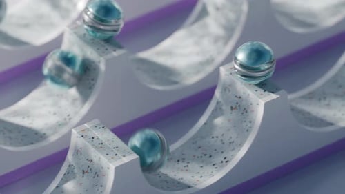 Slide Balls Loop 3D-Animation