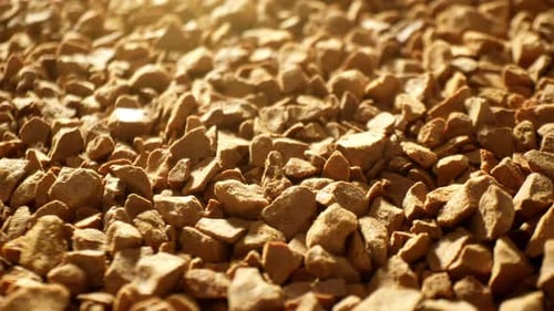 A detailed close-up of freeze-dried coffee.