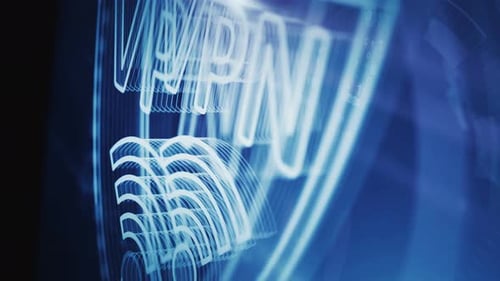 VPN virtual private network symbol loop digital concept