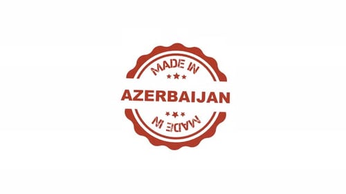 made in Azerbaijan wooden stamp