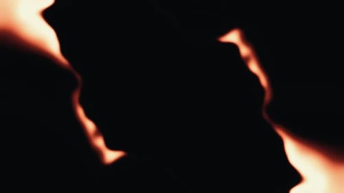 Abstract Glowing Organic Flow Background