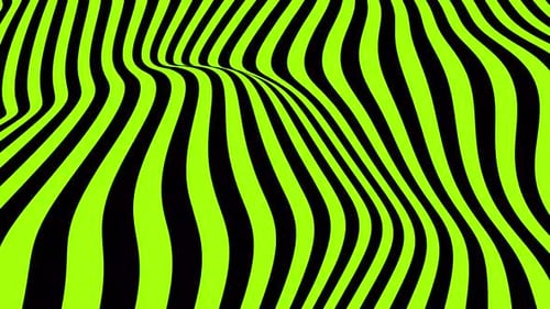 Green Ribbons line Movements background