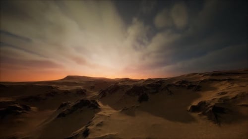 Desert Storm in Sand Desert