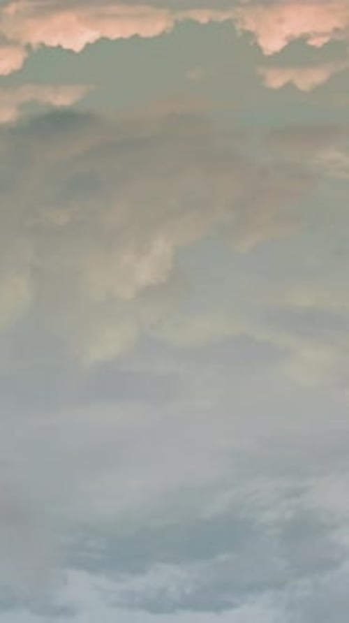 Cloud formation in the sky 4k timelapse Vertical video