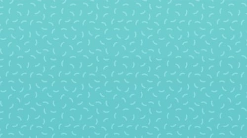 Yum Collection: A blue background with small moving animated candies