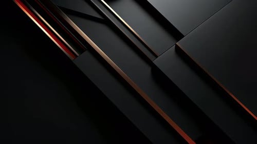 Elegant Dark Metallic Geometric Lines Background Loop