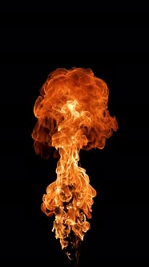 Shooting Fire Element Slow Motion with an Alpha Channel