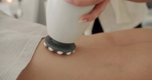 Clinical Massage on Leg Thigh Using Medical Device