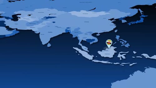 Global Map Zoom to Specific Location with Pin Animation