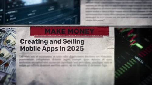 Animated Business News Headline and Finance Elements