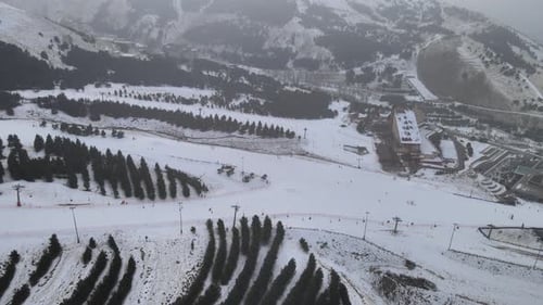 ski resort drone