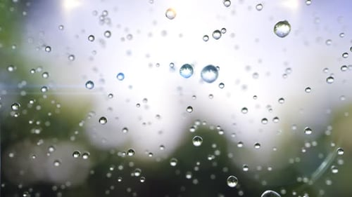 Frozen Raindrop Loop Beautiful Background