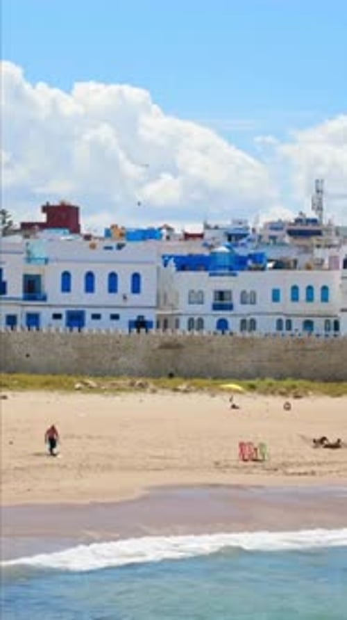 Vertical View Of Asilah Medina, Morocco
