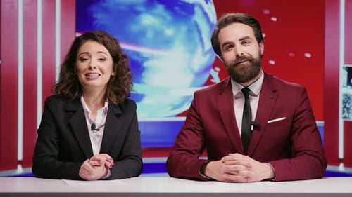 Morning Show Presenters Hosting Newscast