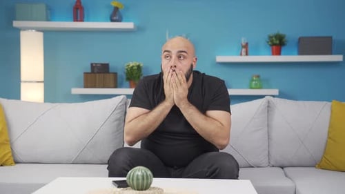 The man having a nervous breakdown is angry and does not feel well.