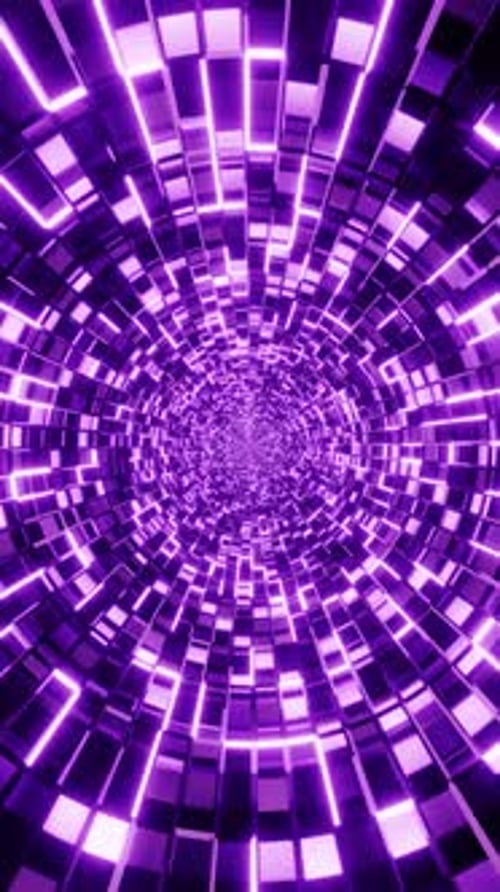 Flying Into Tunnel Scifi Spaceship Corridor