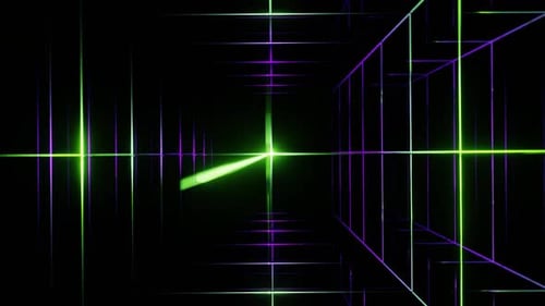 Lime And Purple Within Net Background Vj Loop In HD