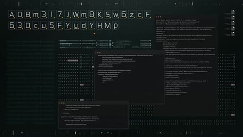 Crypto Hacking Screen Display