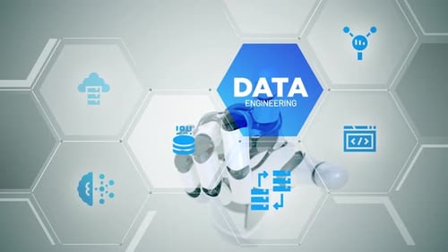 Data Science touch screen animation