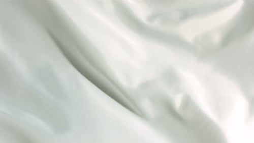 Waving Soft White Fabric Background Texture