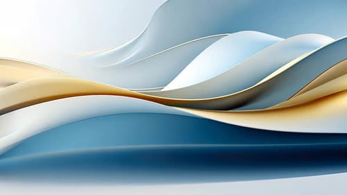 Abstrakte fließende Formen in Pastelltönen und tiefen Tönen. Weiche, fließende Kurven sorgen für einen dynamischen visuellen Effekt