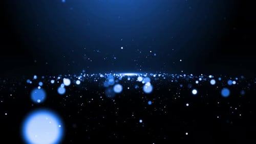 Blue Particles Background Loop