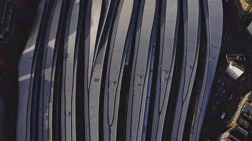 Vista aérea de la estación de tren de Waterloo en Londres