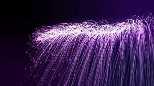 Fond de particules violettes