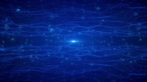 Data Visualization Future Technology Digital Era Information Technology Smooth Wave Lines