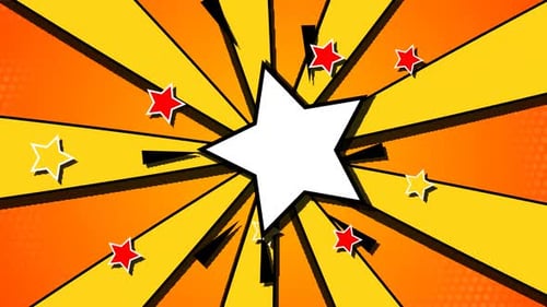 Comic Star Background Animation