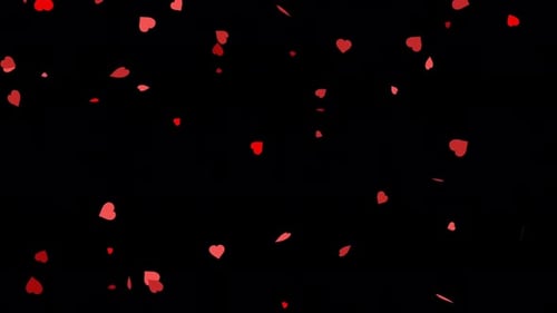 Hearts Fall Looped Video